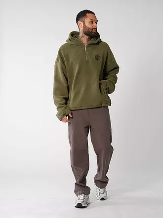 PEGADOR | Sweat à capuche - Hoodie FALL TEDDY | olive